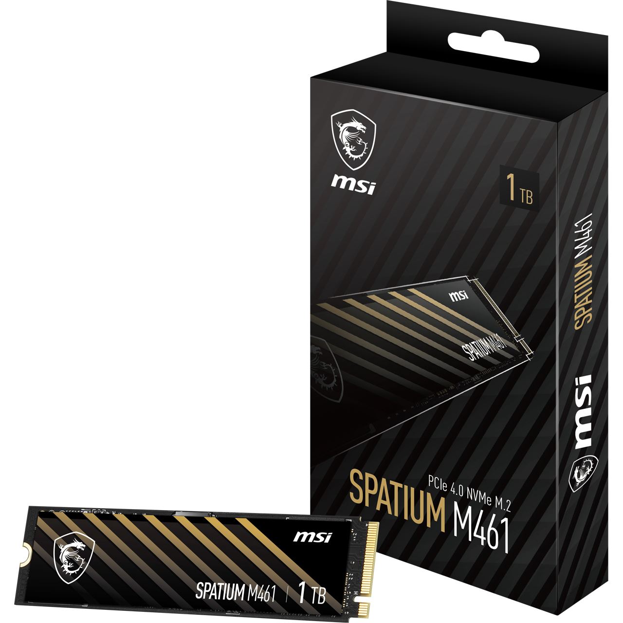 1TB MSI SSD M.2 Gen4 Spatium M461 PCIe 4.0 5100/3200 QLC - M.2 SSDs ...