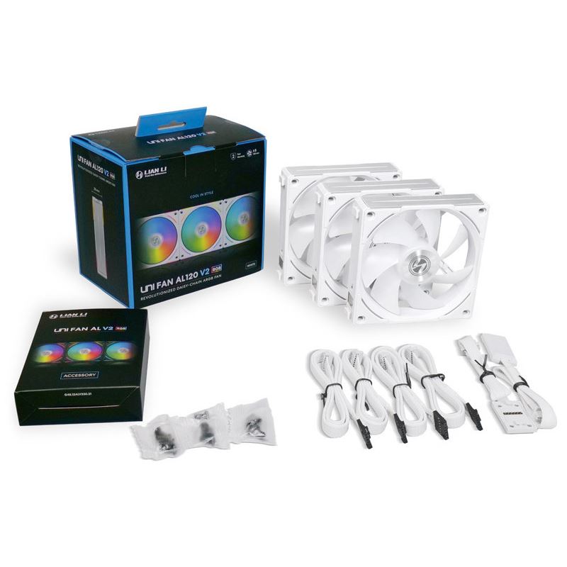 Lian Li Uni Fan AL120 V2 3er-Pack 120x120x28mm 250-2000 U/min 28.7 dB(A ...