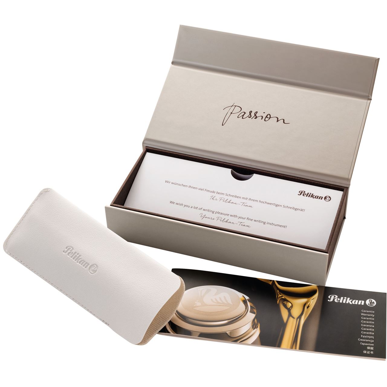 Pelikan Souverän Stresemann K405 Druckkugelschreiber – Gestreift, Palladium, In Faltschachtel
