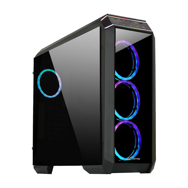 Chieftec STALLION II Tempered Glass - Tower - schwarz - Midi Tower ohne ...