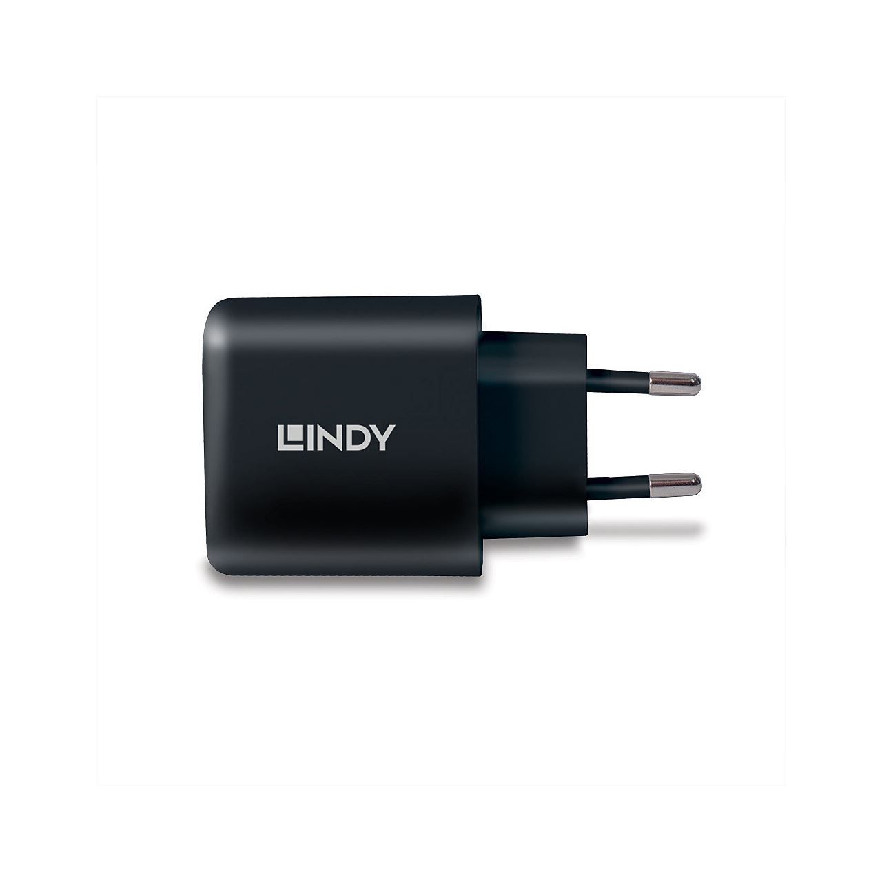 65 Watt Lindy USB Ladegerät Typ C GaN Charger, schwarz 