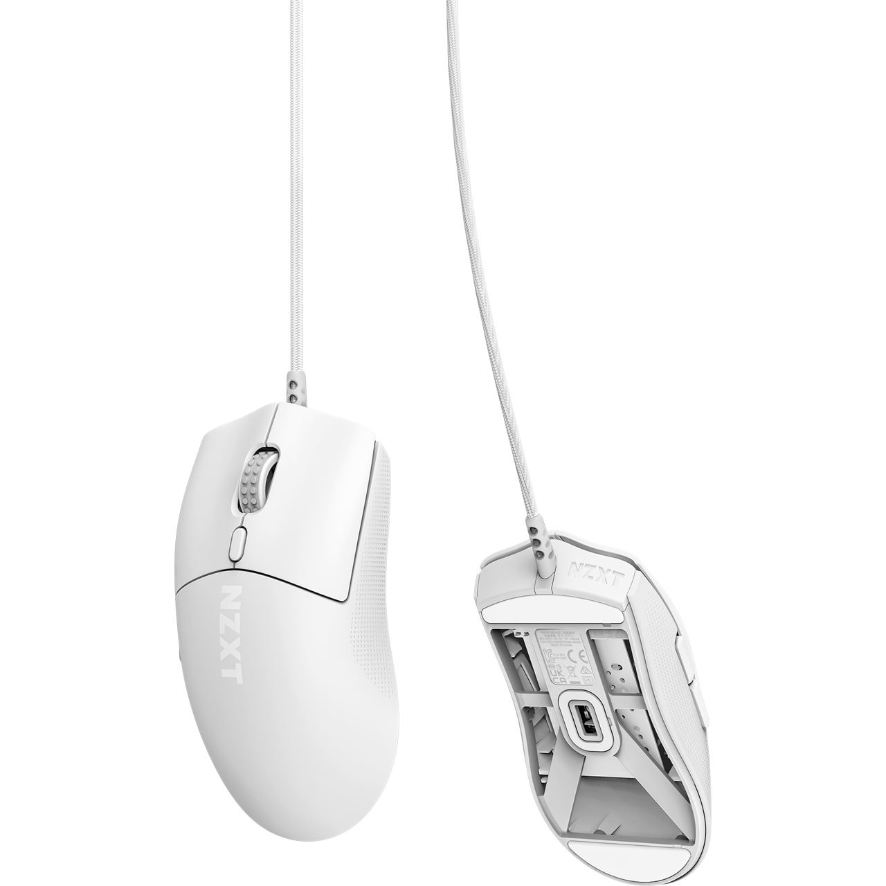 NZXT Lift 2 Symm USB weiß (kabelgebunden) - Mäuse kabelgebunden  