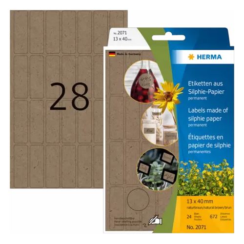 HERMA Büropackung Vielzwecketiketten Silphie 13x40mm
