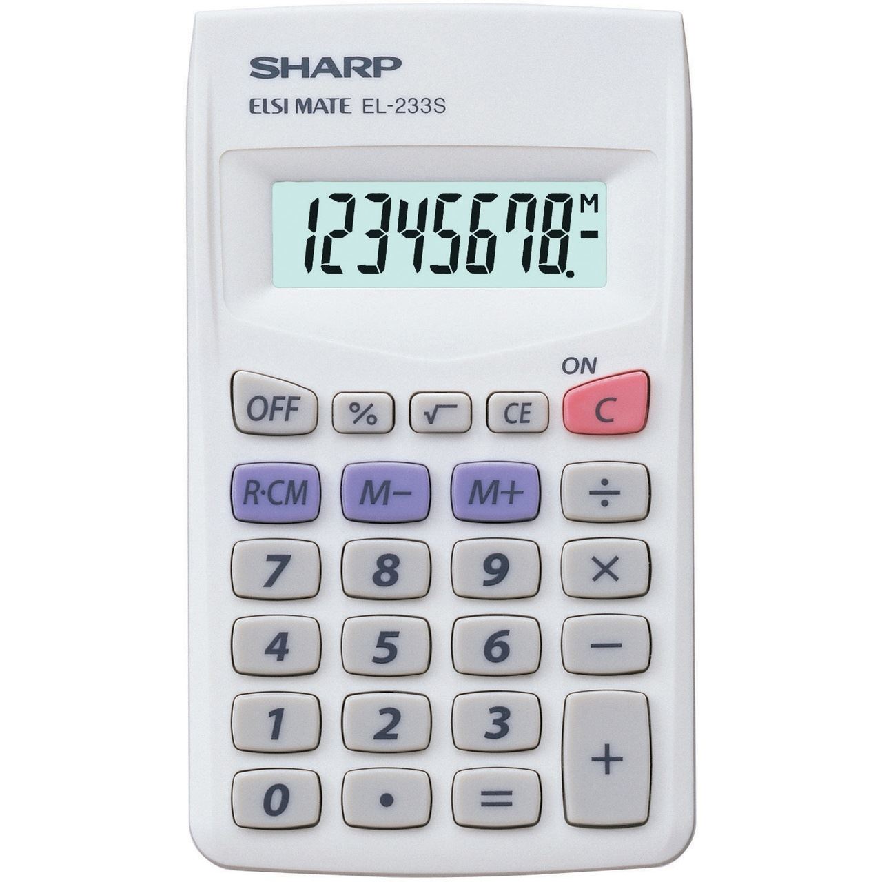 SHARP EL-233S Taschenrechner weiß