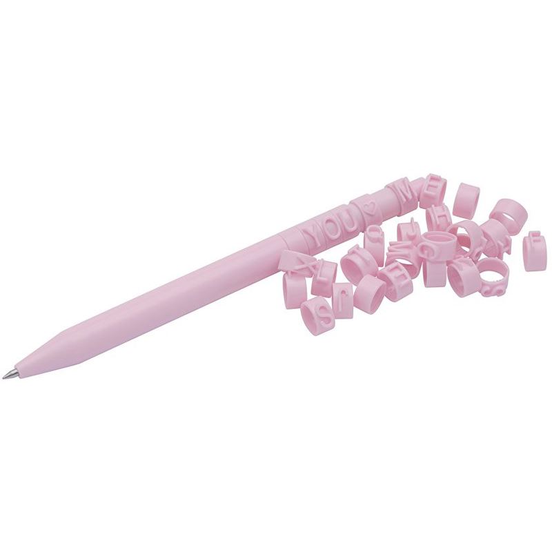 WEDO Kugelschreiber LetterPen PUZZLE rosa Schreibfarbe blau, 2 St.