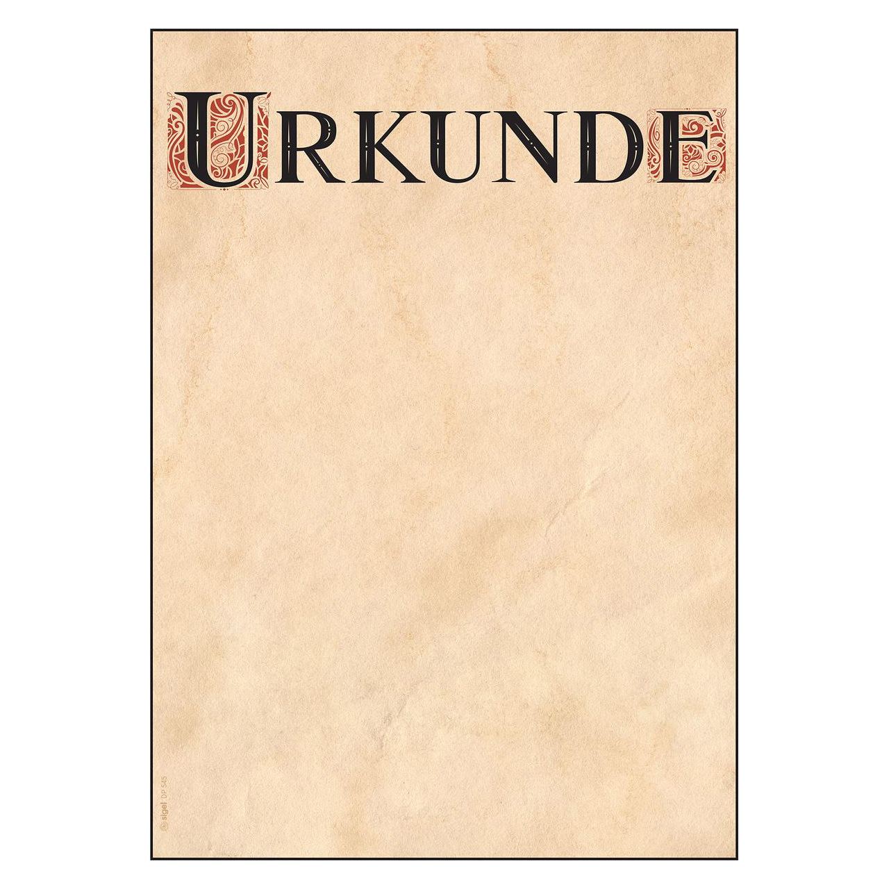 SIGEL Briefpapier Urkunde Celtic Motiv DIN A4 185 g/qm 12 Blatt