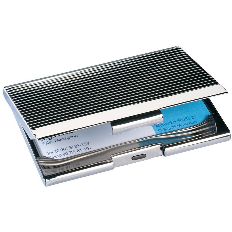 SIGEL Visitenkartenetui silber, für bis zu 20 Visitenkarten