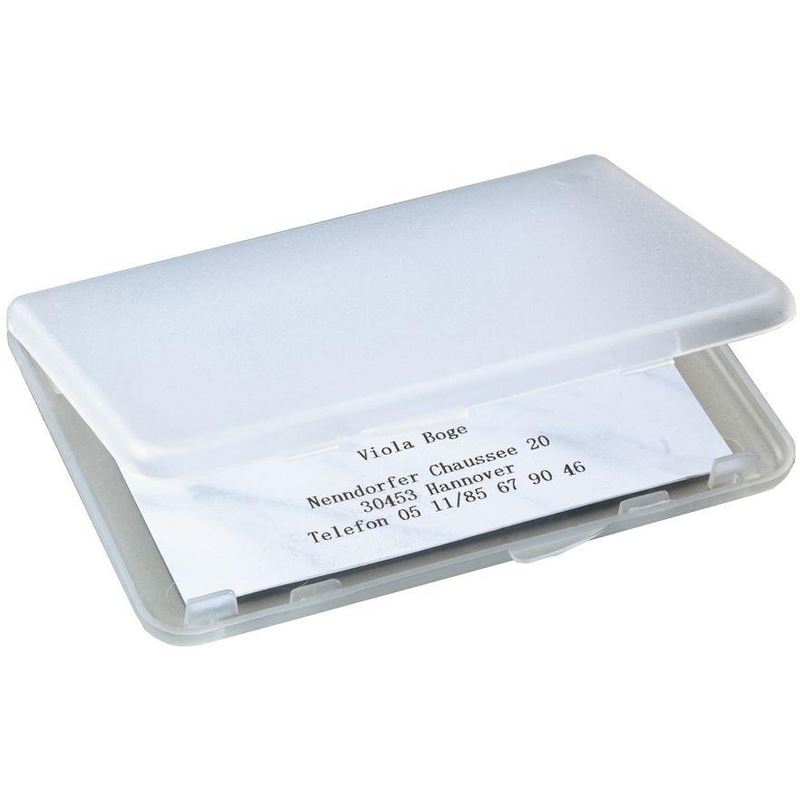 SIGEL Visitenkartenetui transparent, für bis zu 25 Visitenkarten