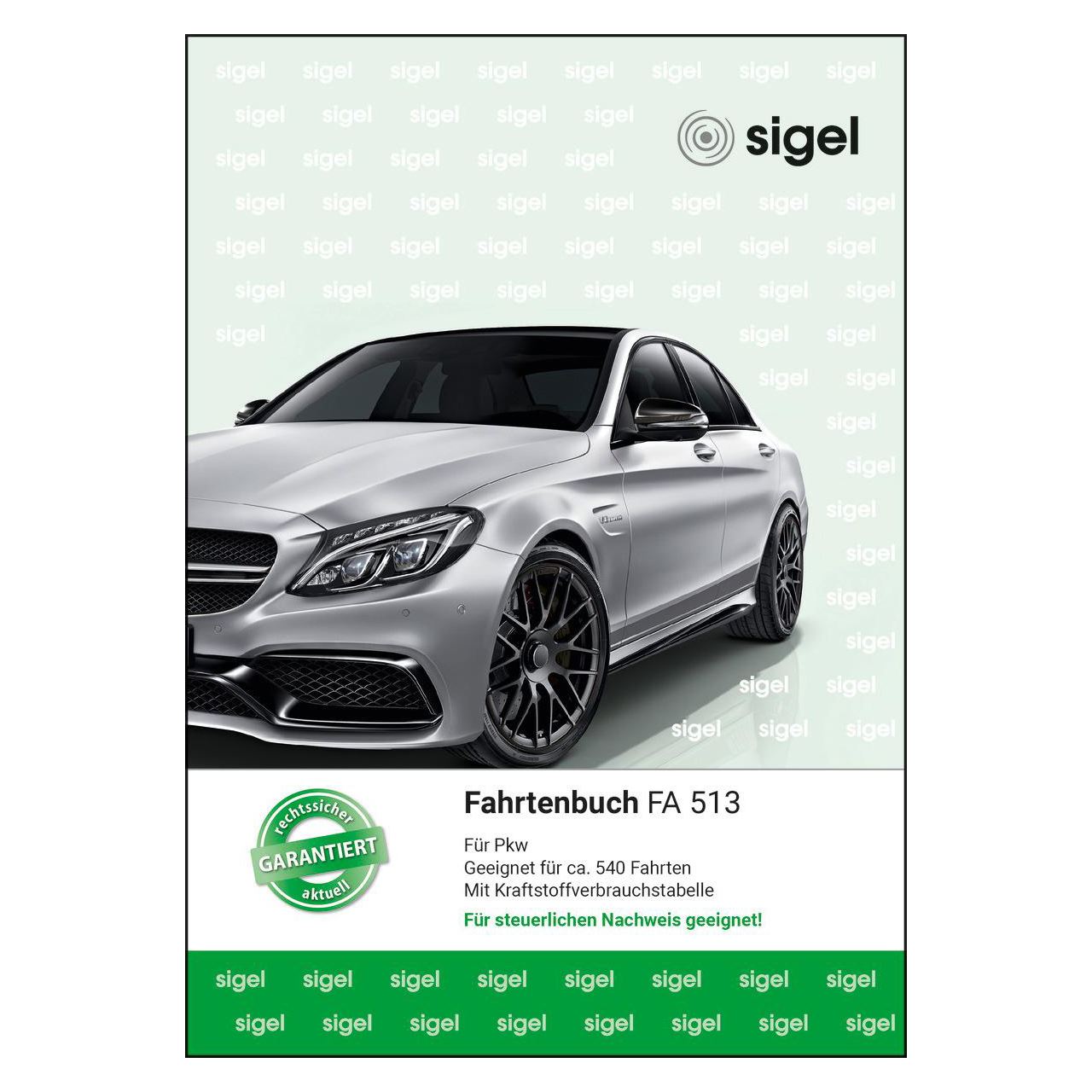 SIGEL Fahrtenbuch, Pkw mit Kraftstoffverbrauch Formularbuch FA513