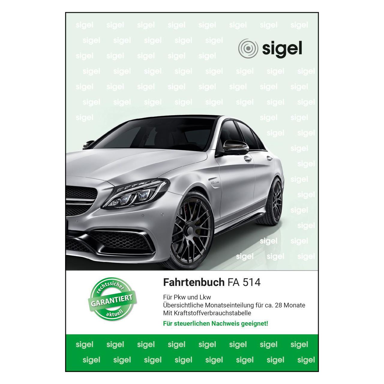 SIGEL Fahrtenbuch, Pkw und Lkw mit Kraftstoffverbrauch Formularbuch FA514