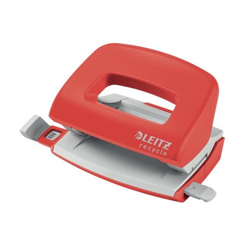 LEITZ Locher Recycle Mini rot