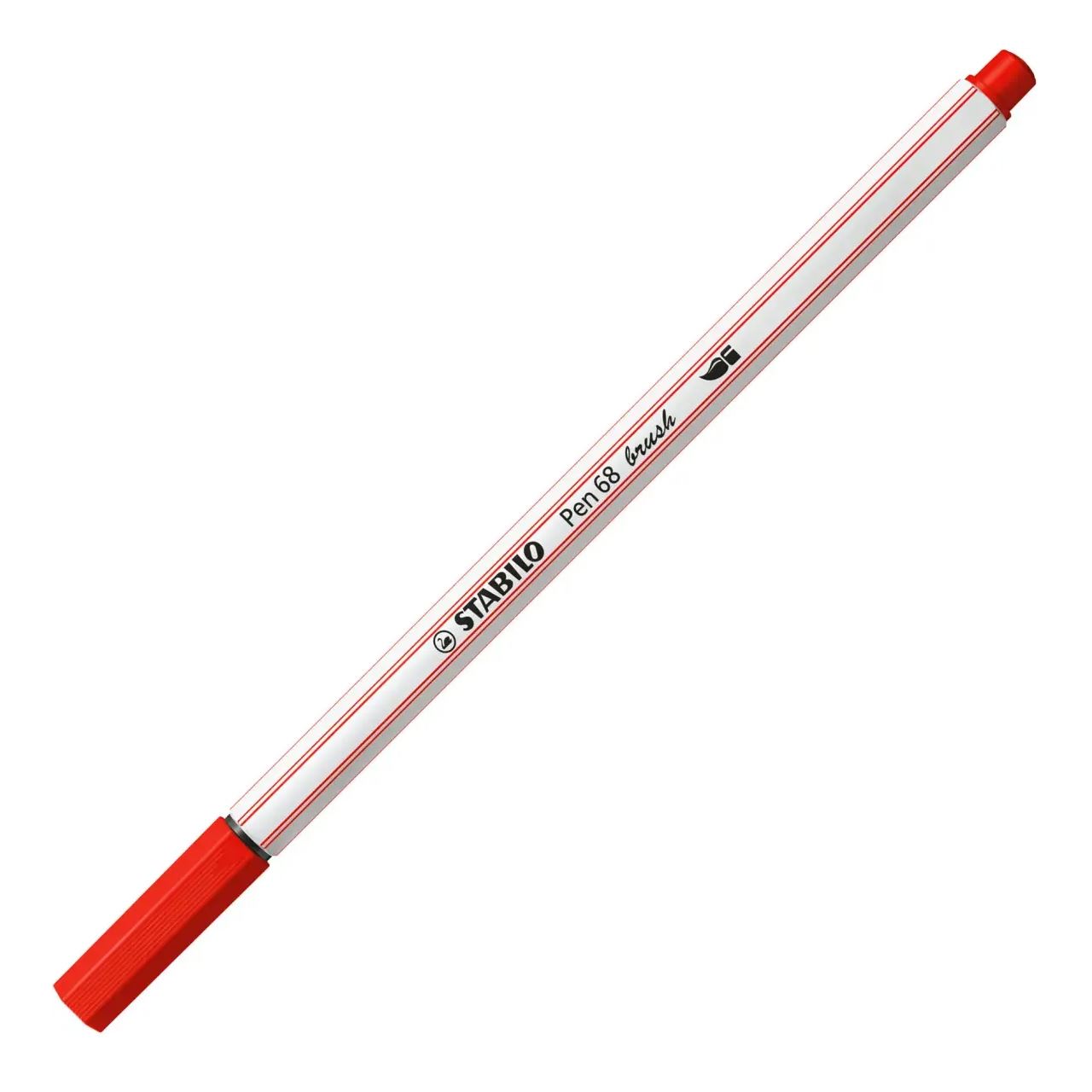 STABILO Pen 68 brush Brush-Pens rot, 10 St.