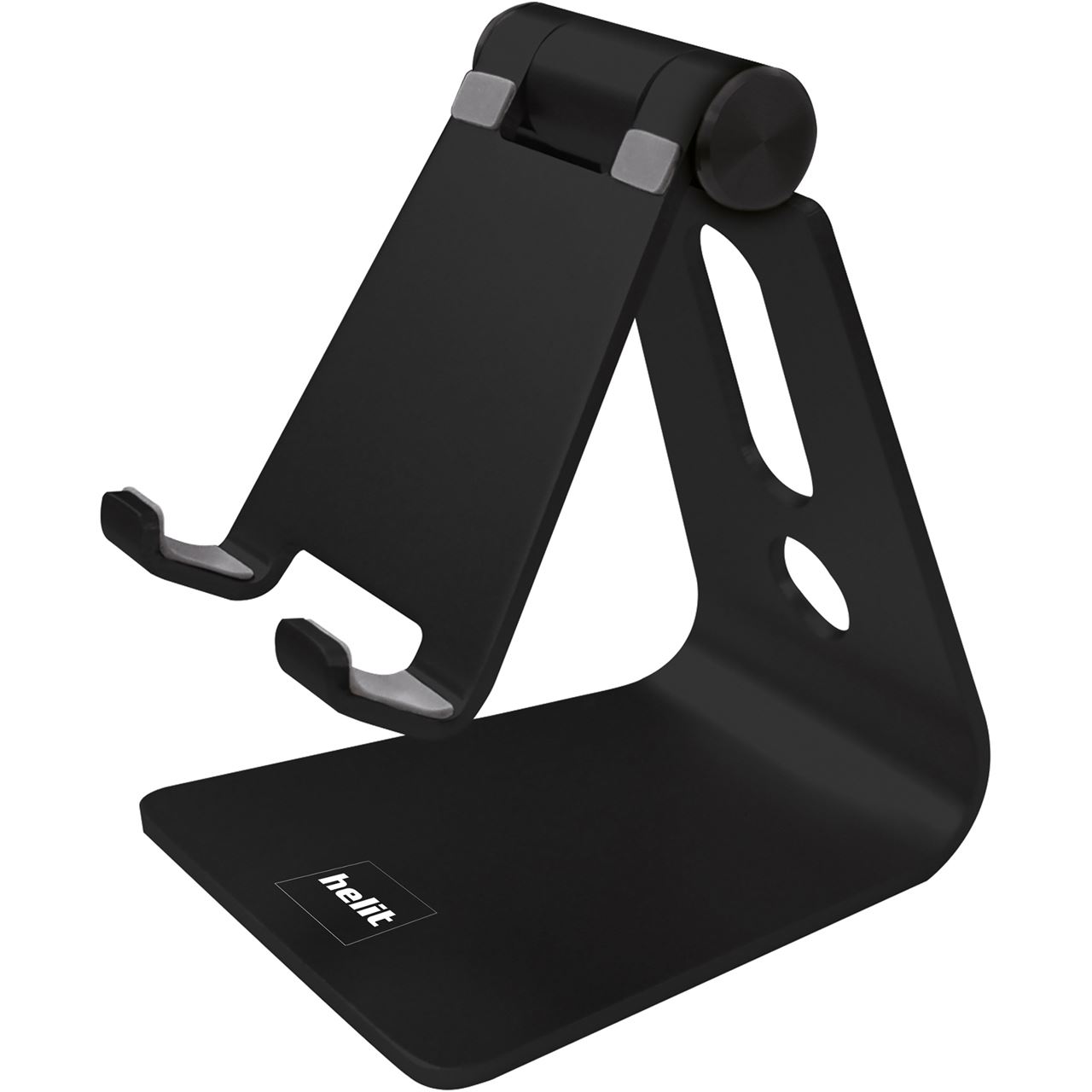 Helit The Lite Stand H2380100 - Supporto Per Cellulare In Alluminio, Argento, Regolabile - 5