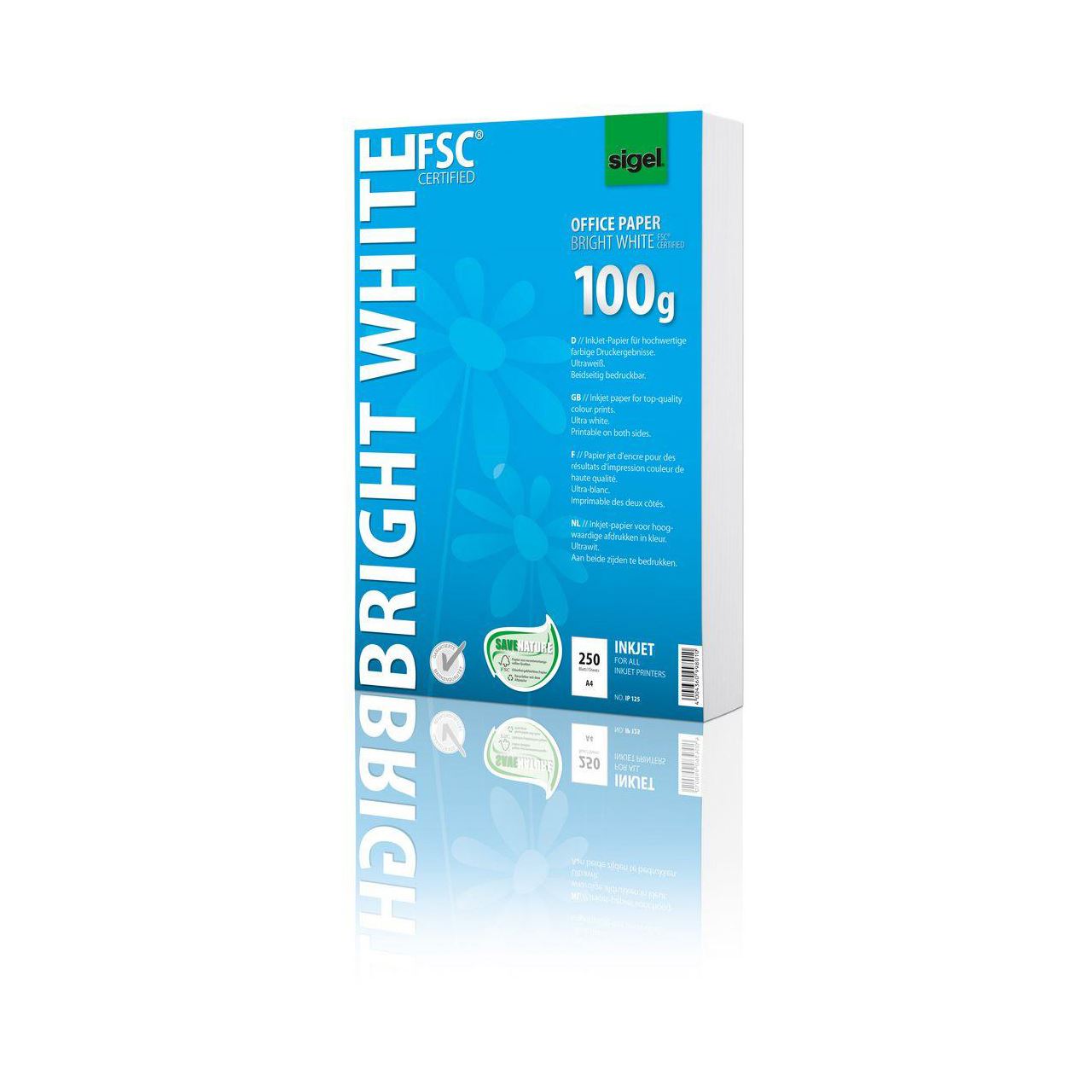 SIGEL Inkjetpapier InkJet-Papier DIN A4 100 g/qm 250 Blatt