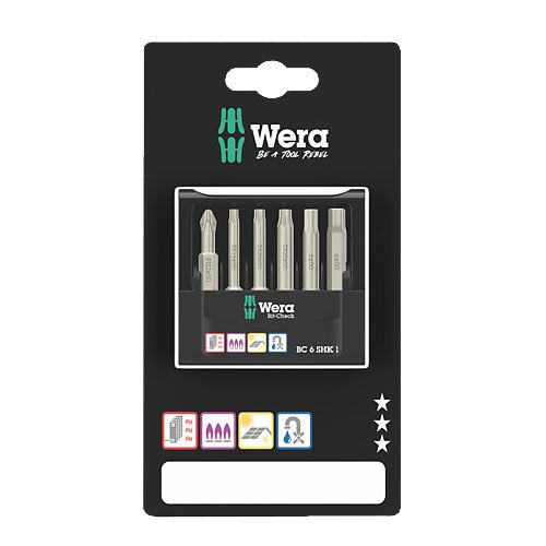 Wera Bit-Check 6 SHK 1 SB
