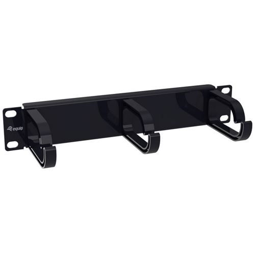 Equip Kabeldurchführung 10" 1HE 3x Plastikringe schwarz