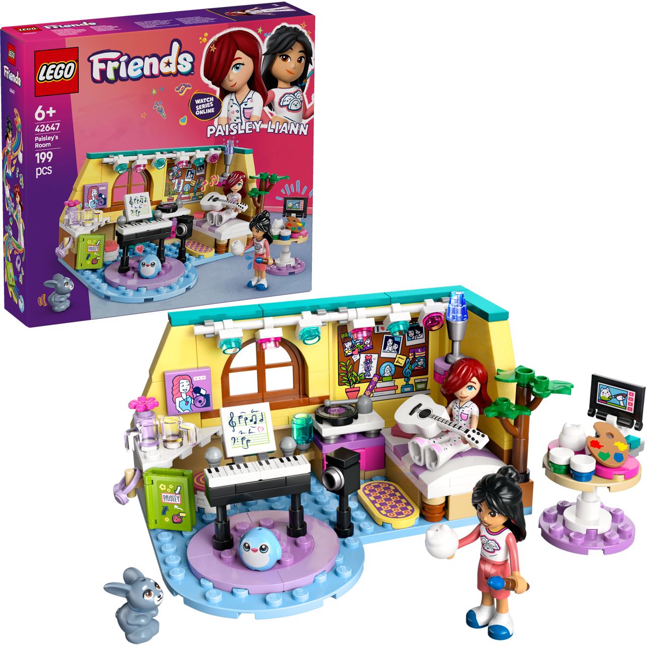 LEGO Friends 42647 Paisleys Zimmer, Bau- und Spielset für Rollenspiele
