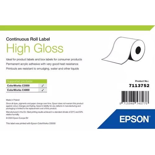 Epson HIGH GLOSS LABEL CONTINUOUS 7113752