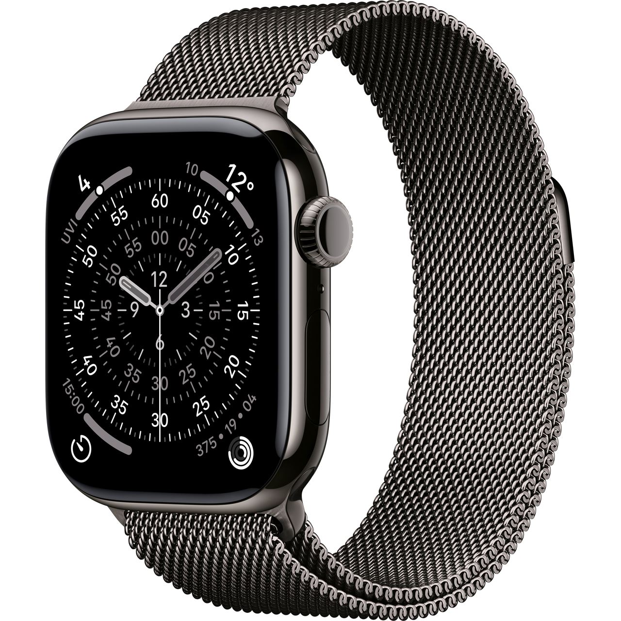 Apple Watch S11 2025 Titan Schiefer Cellular 42mm (Milanaise Armband schiefer)