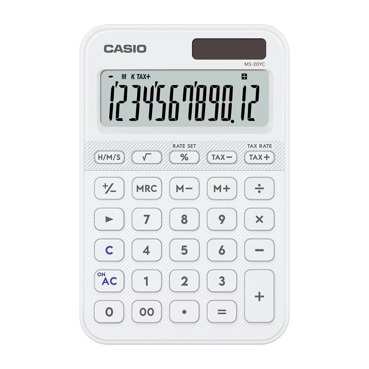 CASIO MS-20YC-WE Taschenrechner weiß