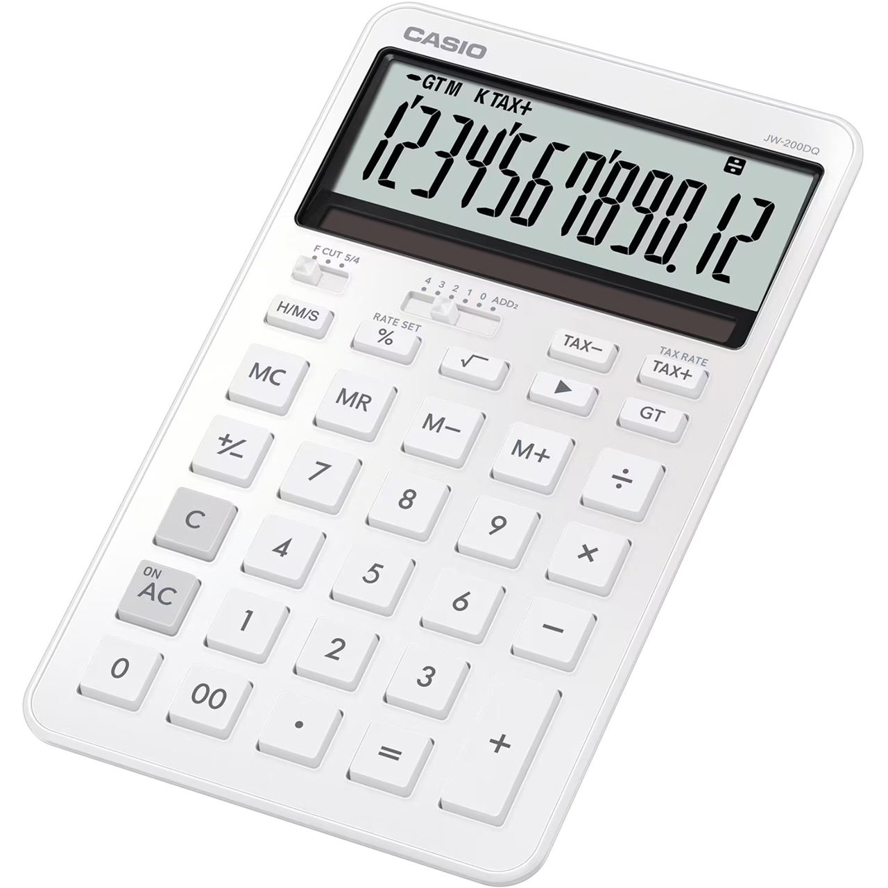 CASIO JW-200DQ-WE Taschenrechner seidiges weiß