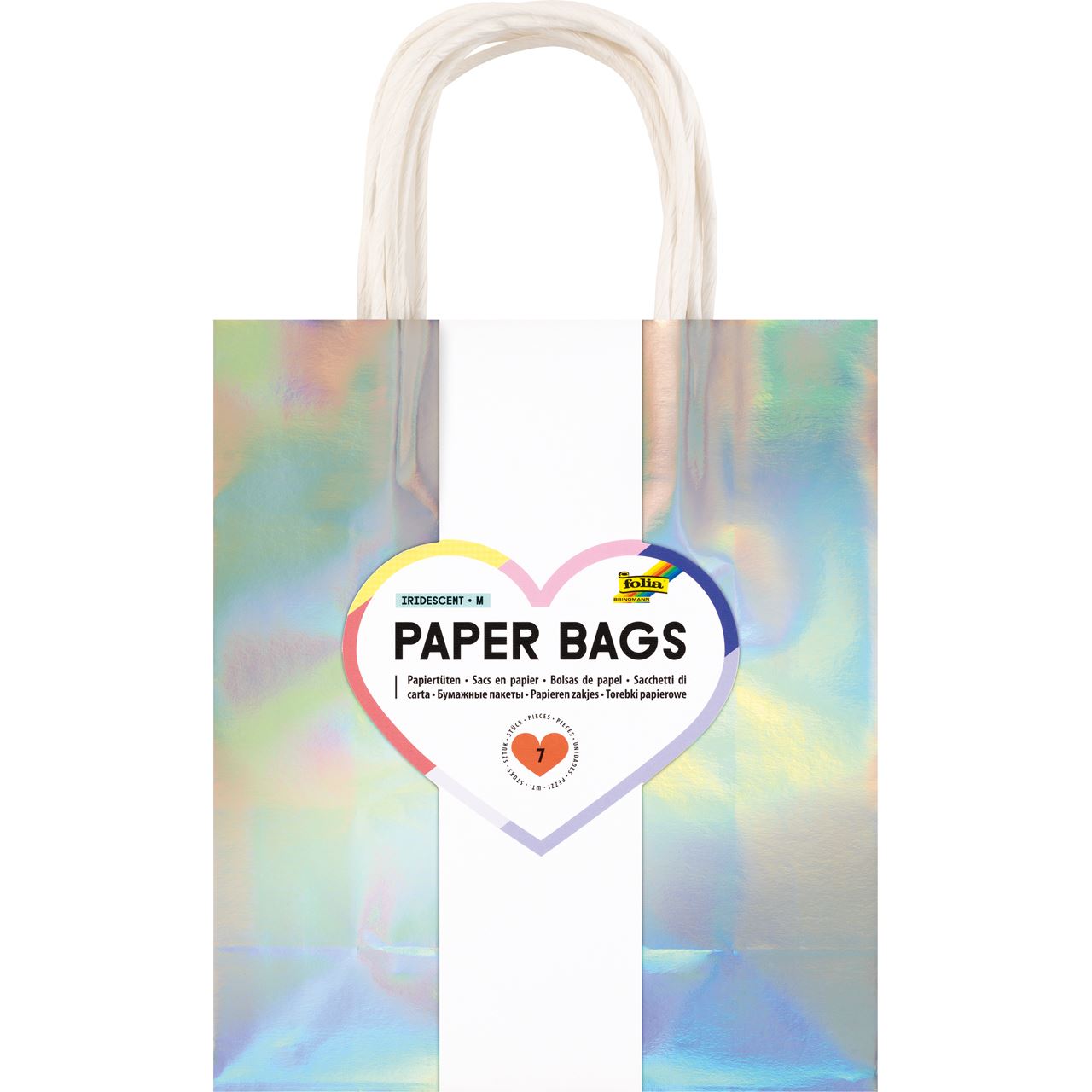 folia Papiertüten IRISIEREND M irisierend glänzend 7 St.