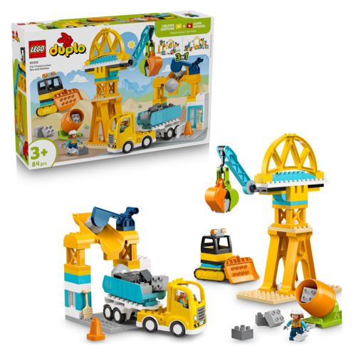 LEGO DUPLO 10476 Town Baustelle mit Baufahrzeugen - 3-in-1-Set Image