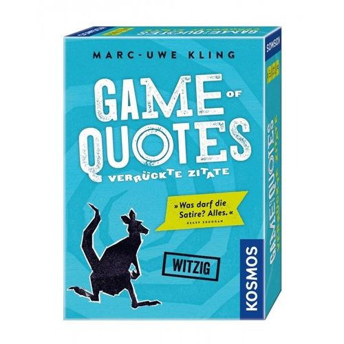 Kosmos Game of Quotes (Marc-Uwe Kling)