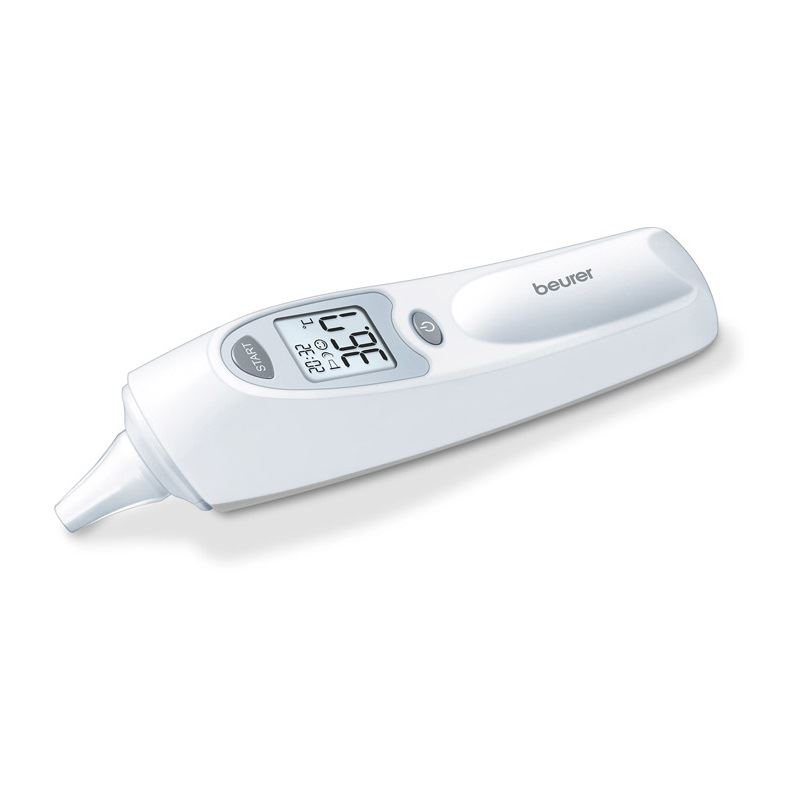 Beurer Infrarot-Fieberthermometer FT 58 (silber/weiß, Ohrthermometer)