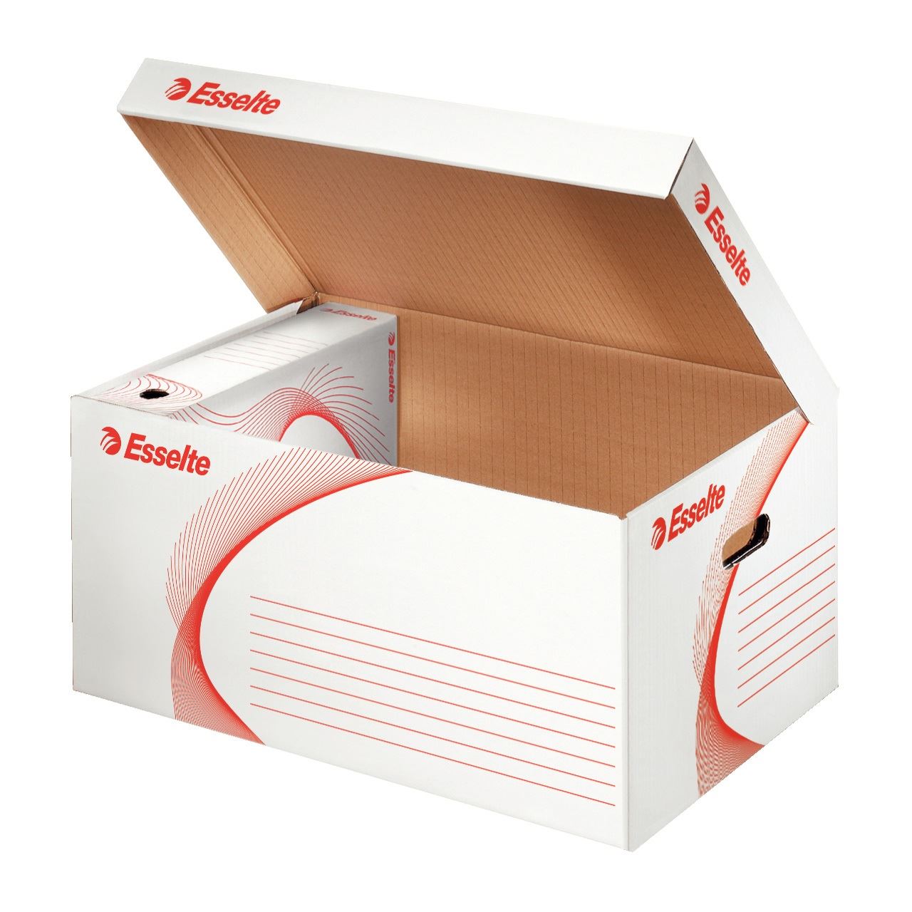Esselte Archivcontainer weiß 56,0 x 38,0 x 26,5 cm, 10 St.