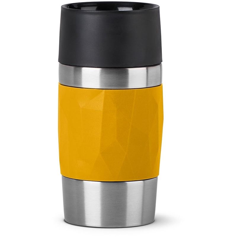 Emsa TRAVEL MUG Compact Thermobecher (gelb/edelstahl, 0,3 Liter, Drehverschluss) Image