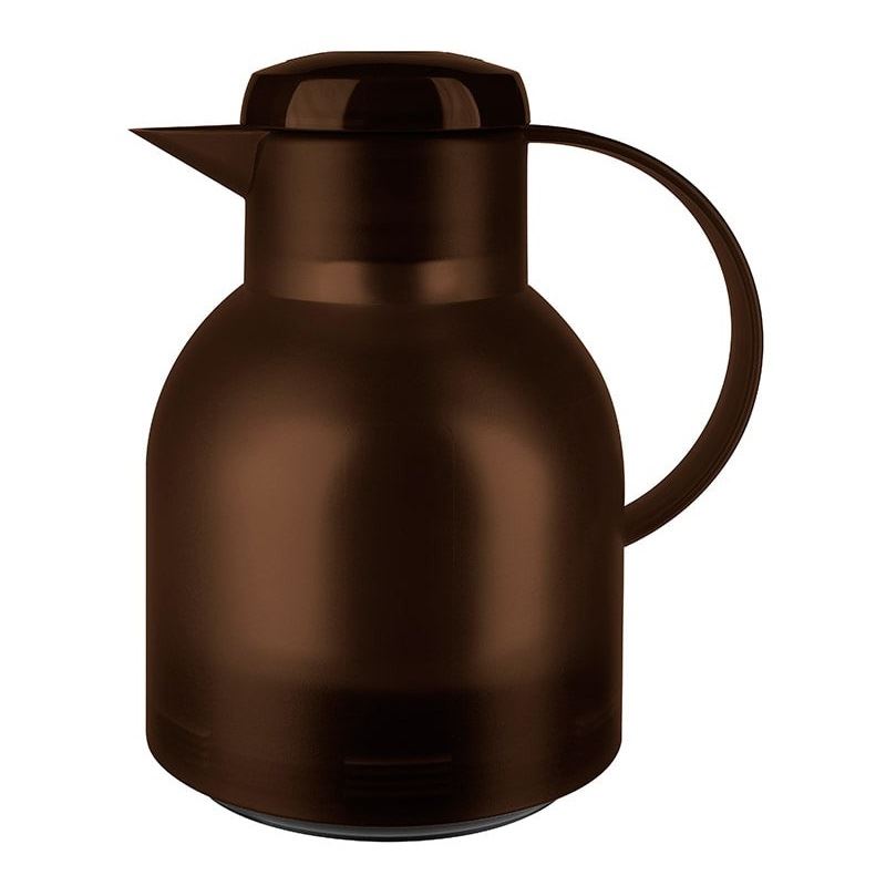 Emsa SAMBA Isolierkanne, 1 Liter (dunkelbraun/transparent, QUICK PRESS Verschluss) Image
