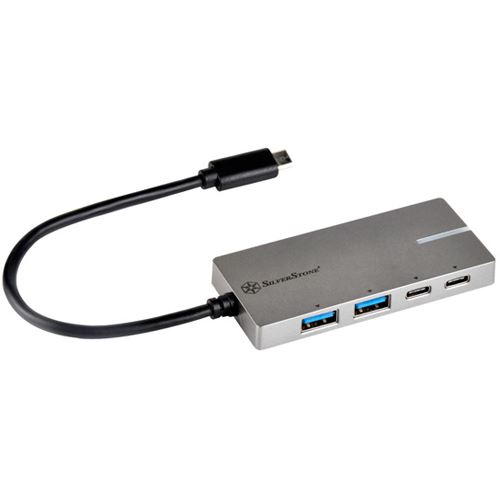 SilverStone Silverstone SST-EP09C USB 3.1-C -Port - silber