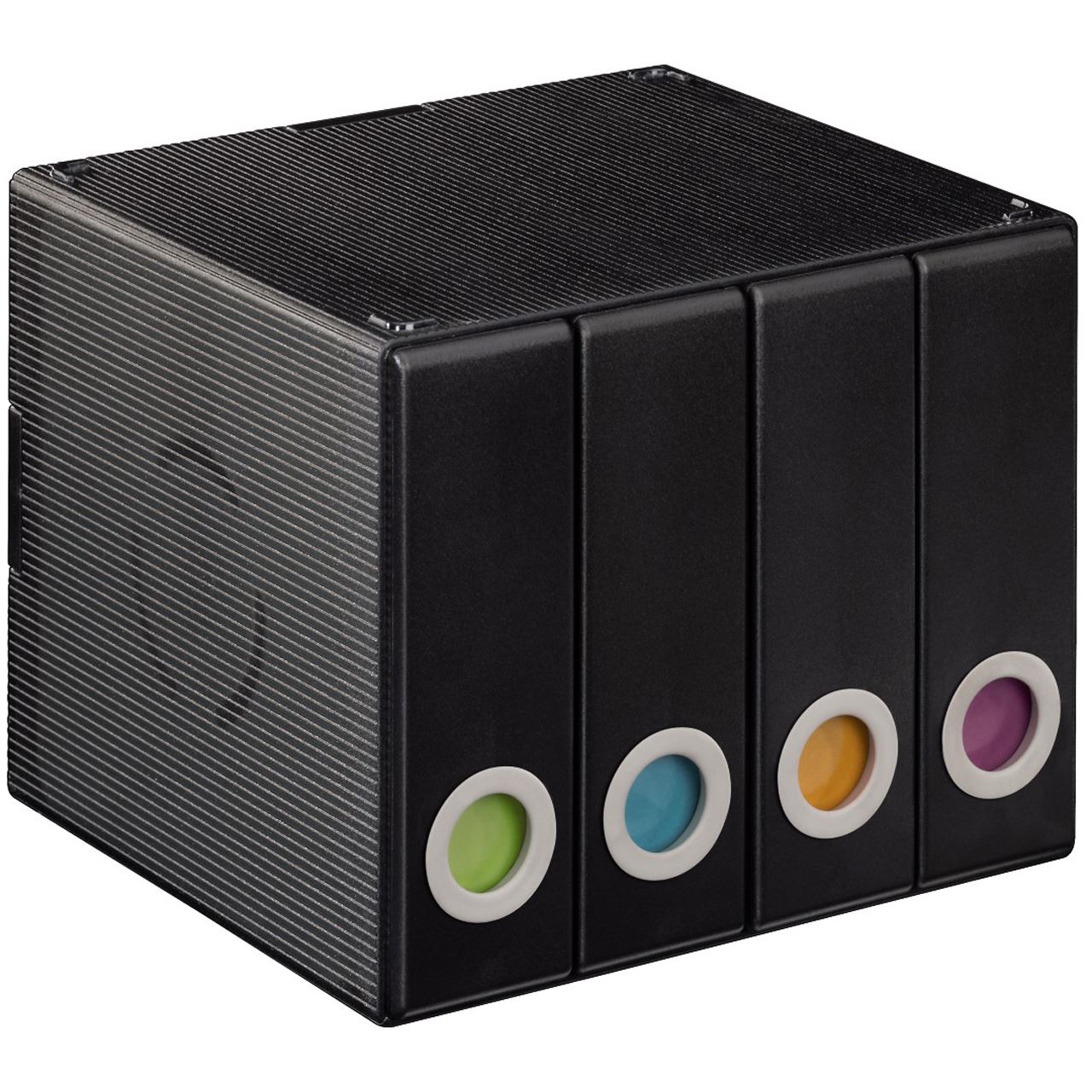 Hama CD-/DVD-/Blu-Ray-Albumbox 96 transparent/schwarz Box für ...