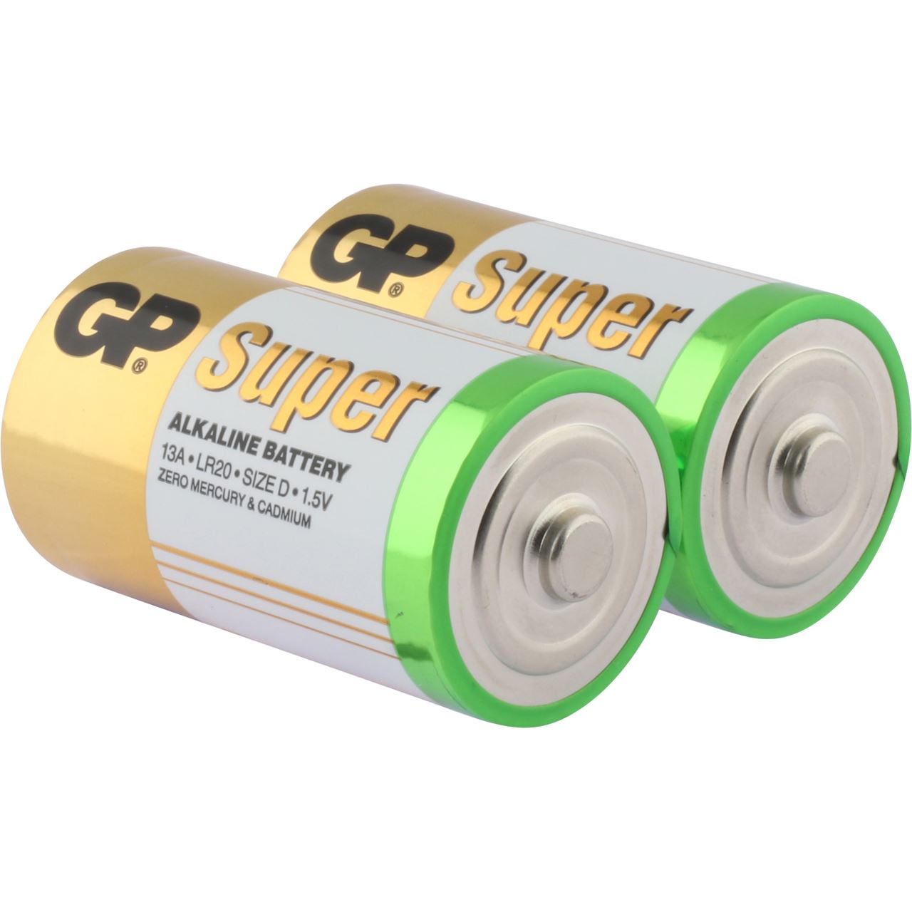 GP Batteries Super LR20 Alkaline D Mono Batterie 1.5 V 2er Pack ...