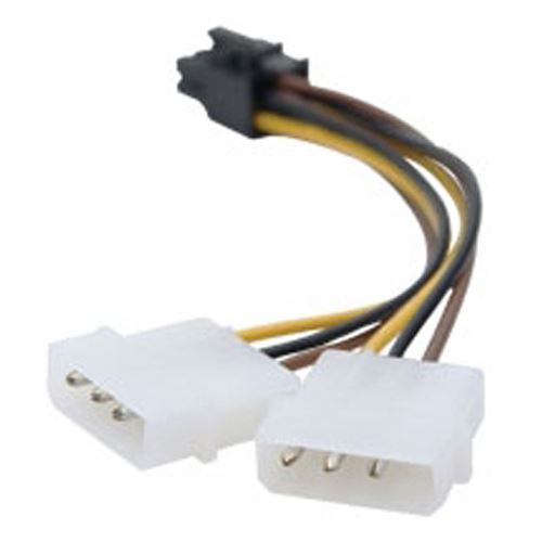 2x 4 Pin Molex/IDE Weiblich Auf 6 Pin PCI Express (PCI-E) Weiblich