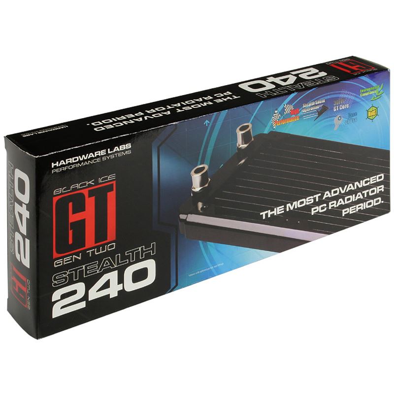 Hardware Labs Black ICE GT Stealth 240 black Radiator 2x 120mm - 240er ...