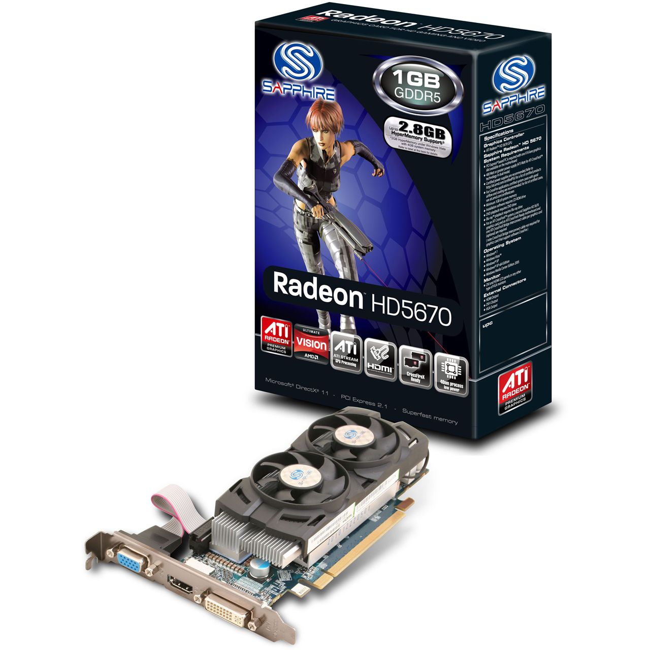 Sapphire Hd 5670 1gb Ddr5 Crossfire Radeon 5670 Amd Radeon Hd 5760 Amd  Radeon Hd 5670
