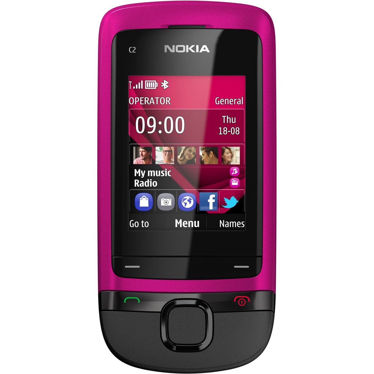 Nokia C205 10 MB pink Smartphones ohne Vertrag Mindfactory.de