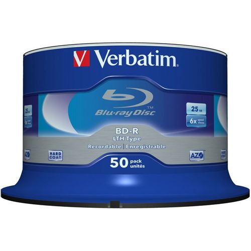 Verbatim BDR LTH 25 GB 50er Spindel (43773) BD Rohlinge Mindfactory.de