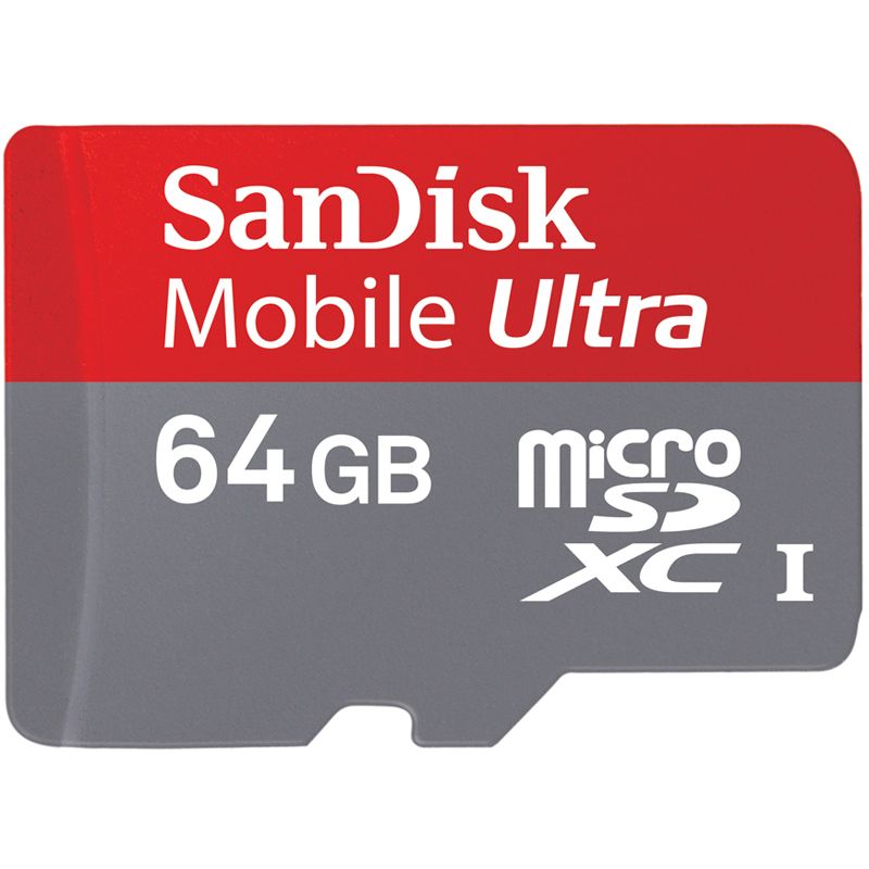 64 GB SanDisk Ultra microSDXC Class 10 Retail inkl. Adapter - MicroSD ...