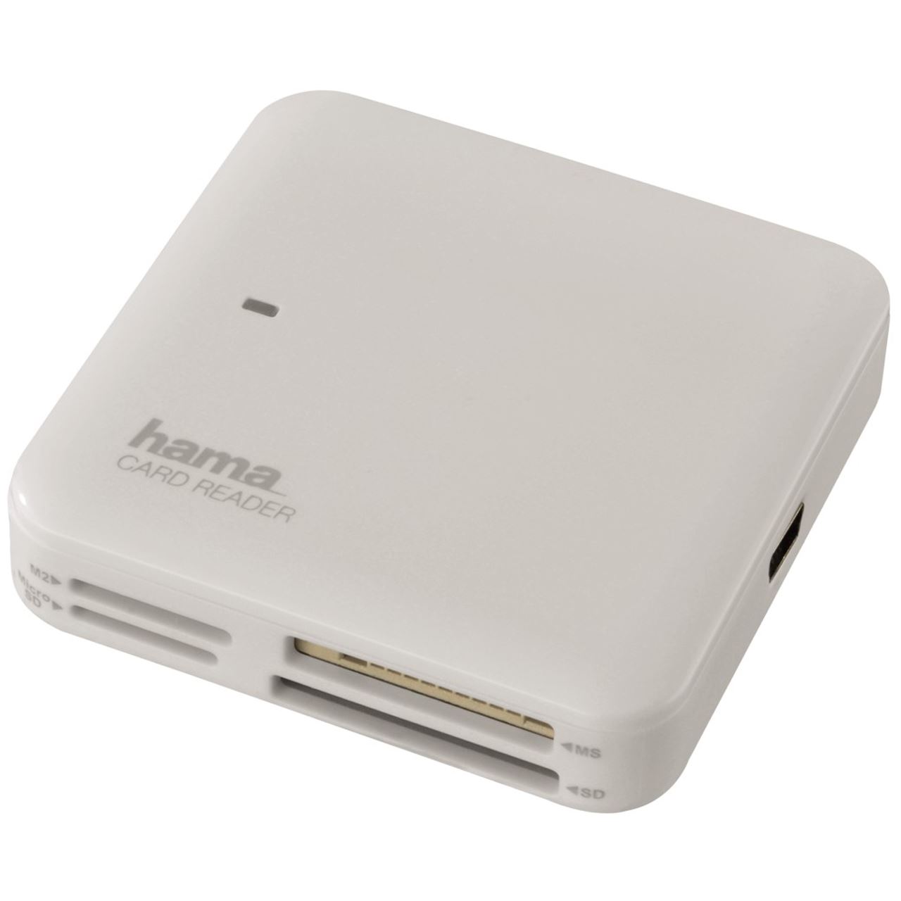 Hama Multi Card Reader weiß USB 2.0 extern Multi Slot Kartenleser