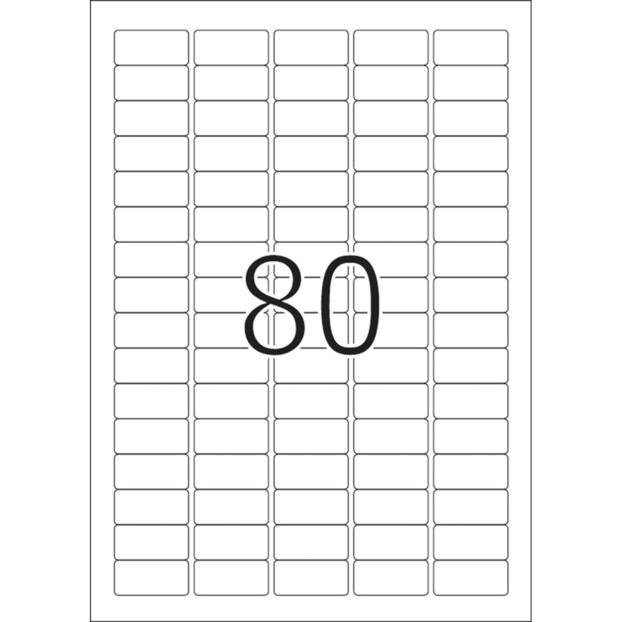 25 Blatt 2000 Etiketten Herma 4336 Premium Universal-Etiketten 3.56x1.69 cm