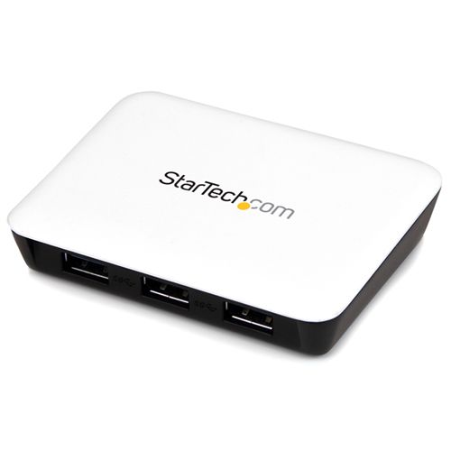 Startech ST3300U3S 3-port USB 3.0 extern ohne Netzteil schwarz/weiss Image
