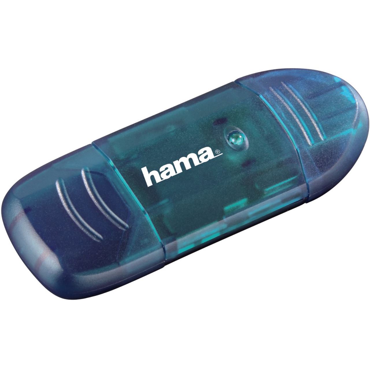 Hama SD/MMC Card Reader blau USB 2.0 Stick Single Slot Kartenleser