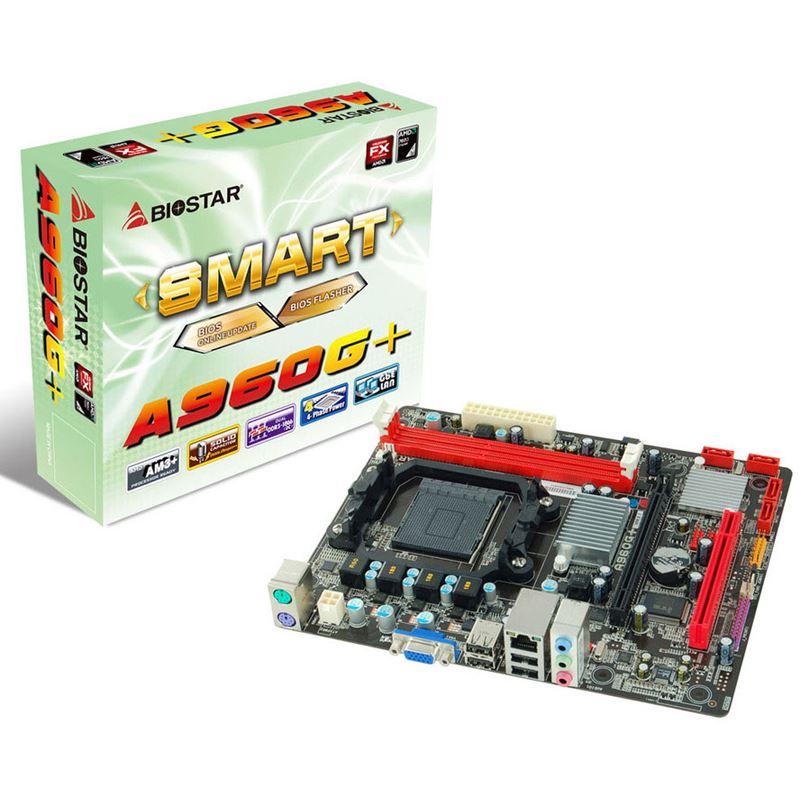 Biostar A960G+ AMD 760G So.AM3+ Dual Channel DDR3 mATX Retail