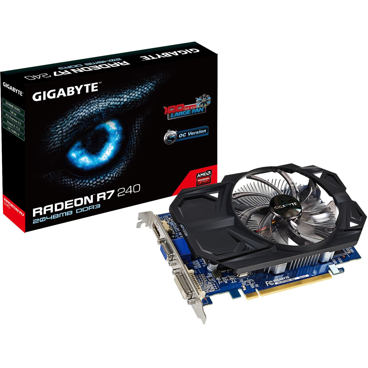2GB Gigabyte Radeon R7 240 OC Aktiv PCIe 3.0 x16 (Retail) - R7 240 ...