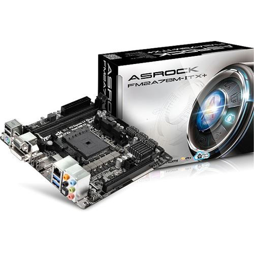 ASRock FM2A78M-ITX+ AMD A78 So.FM2+ Dual Channel DDR3 Mini-ITX Retail ...