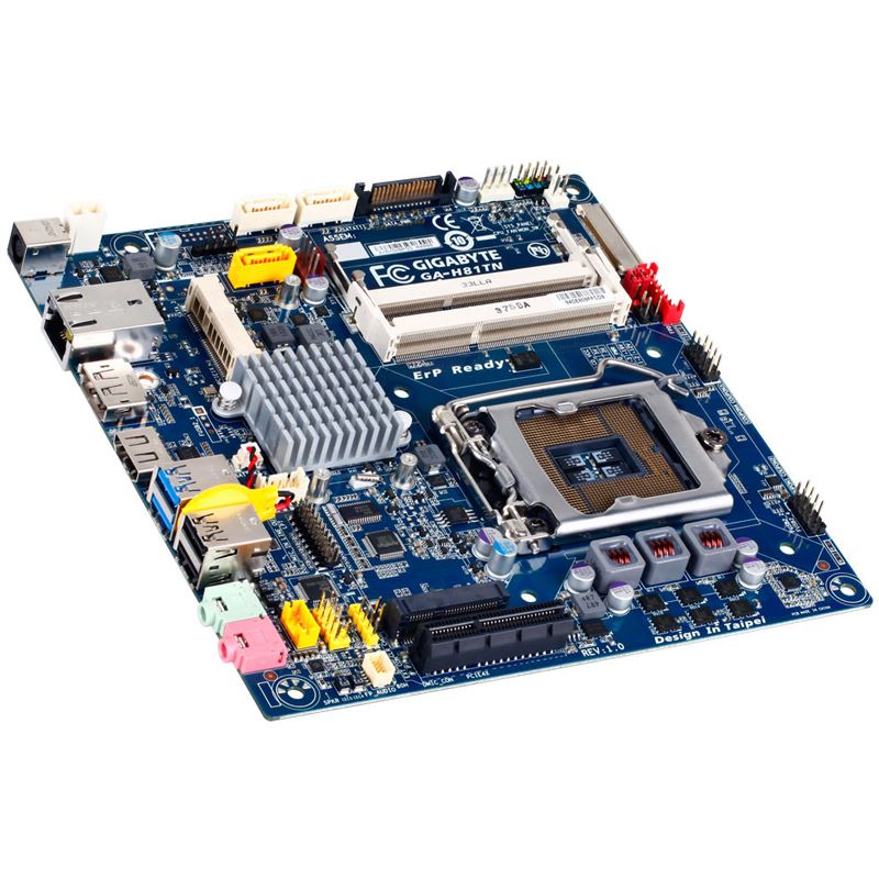 Gigabyte GA-H81TN Intel H81 So.1150 Dual Channel DDR3 Thin Mini-ITX ...