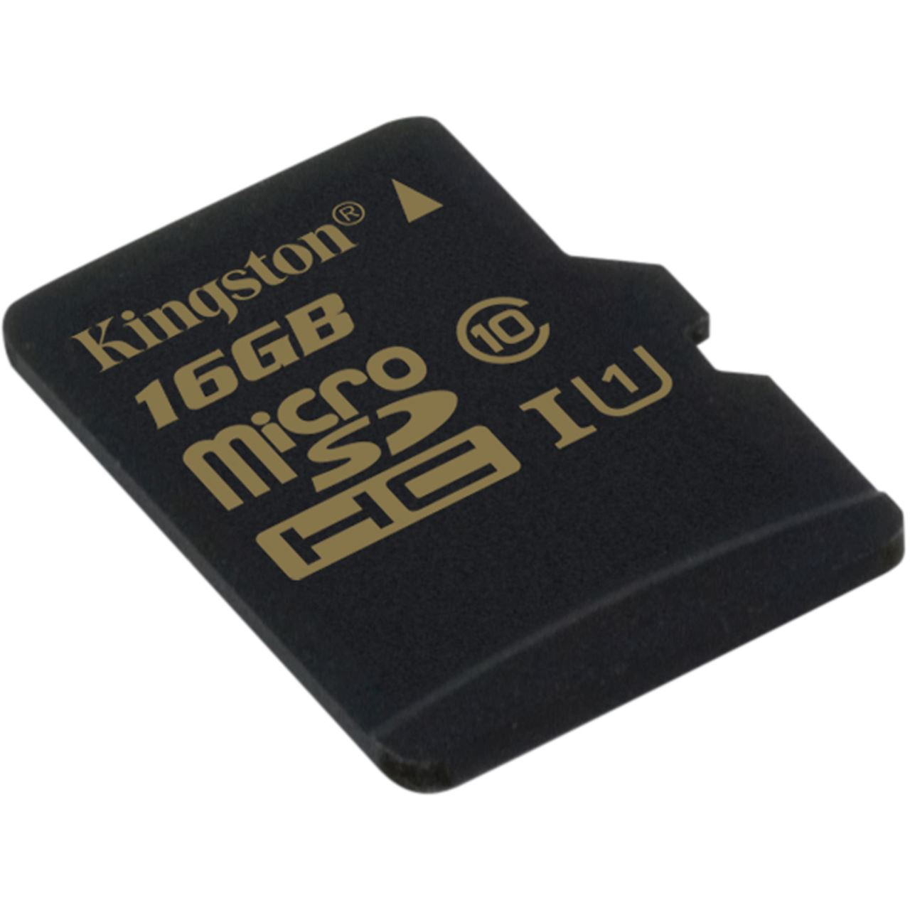16 GB Kingston microSDHC UHS-I Retail inkl. Adapter auf SD - MicroSD ...
